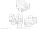 All floors, featuring the first floor, second floor, and basement plans of the home at 5120 Melbourne Pl, Zionsville, IN 46077