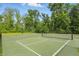 Community pickleball court with lush surrounding trees, perfect for friendly matches and exercise at 5120 Melbourne Pl, Zionsville, IN 46077