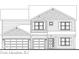 Two-story home featuring horizontal siding, double garage, and a front door with sidelights at 5534 Tart Blvd, Indianapolis, IN 46239