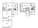 A two-story floor plan featuring living spaces, kitchen, flex room, bedrooms, and garage at 5534 Tart Blvd, Indianapolis, IN 46239