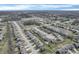 High angle of a planned community featuring modern houses, cul-de-sacs, ponds, and well maintained lawns at 5540 Arrowgrass Ct, Noblesville, IN 46062