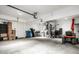 Spacious garage with ample storage, overhead lighting, and a garage door opener at 5836 Andover Rd, Indianapolis, IN 46220