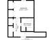 Upstairs floorplan featuring bedroom and bathroom at 602 Prospect St, Indianapolis, IN 46203