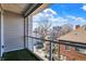 Relax on this charming balcony featuring a view of the city at 932 Broadway St # 15, Indianapolis, IN 46202