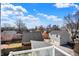 This balcony has a beautiful view of the surrounding neighborhood and cityscape at 932 Broadway St # 15, Indianapolis, IN 46202