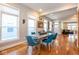 Inviting dining area with lots of natural light, open to the living room and front entry at 1334 E Market St, Indianapolis, IN 46202