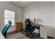 Office with an ergonomic chair, natural light, and desk at 1360 Evergreen Dr, Greenfield, IN 46140