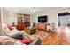 Cozy living room with comfortable seating, hardwood floors, and natural light at 139 W Jefferson St, Jamestown, IN 46147