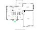 A detailed floor plan of the home's first floor, showcasing the kitchen, living room, and dining area at 1448 Sedona Dr, Carmel, IN 46032