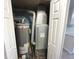 Utility closet featuring a water heater and furnace at 1640 W 7Th St, Anderson, IN 46016