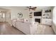 Comfortable living room with a fireplace, built-in shelving, and neutral decor at 17918 Lucas Cir, Westfield, IN 46074