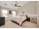 Comfortable main bedroom with vaulted ceiling, soft carpet, and natural light at 17918 Lucas Cir, Westfield, IN 46074