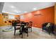 Finished basement featuring a dining area, wet bar, and ample space for relaxation and recreation at 18358 Benton Oak Dr, Noblesville, IN 46062