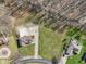 Expansive aerial view of property with sprawling yard, mature trees, and a long driveway leading to the home at 2525 Sunderland Dr, Martinsville, IN 46151