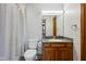 Bathroom with shower/tub, vanity, and granite countertop at 2525 Sunderland Dr, Martinsville, IN 46151