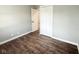 Bedroom includes a closet, fresh paint, ceiling fan, and new flooring at 2638 Calbert Dr, Indianapolis, IN 46219