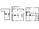 Floor plan showing layouts for the first, second, and third floors at 350 N Belleview Pl, Indianapolis, IN 46222