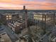 Stunning aerial view of the building complex, highlighting its location, size, and surrounding neighborhood at 611 N Park Ave # 405, Indianapolis, IN 46204