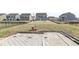 New backyard with stone-paver patio and room for landscaping at 629 Washington St, Fortville, IN 46040