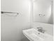 Modern bathroom featuring a stylish vanity, mirror, and updated fixtures at 629 Washington St, Fortville, IN 46040