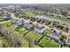A beautiful aerial shot of the houses in the neighborhood at 6746 Wilmot Ln, Avon, IN 46123