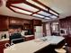 Classic kitchen with wood cabinets, modern appliances, laminate countertops, and center island with barstool seating at 7154 S 325 W, Jamestown, IN 46147