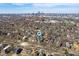 City skyline view of the properties from above highlighting the residential layout in the urban environment at 774 Woodruff Pl E Dr, Indianapolis, IN 46201