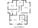Detailed floor plan showcasing the layout of the home's second floor, including the bedrooms, laundry room, and bathrooms at 774 Woodruff Pl E Dr, Indianapolis, IN 46201