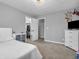 Bright bedroom with large closet and white dresser, offering ample storage space at 108 Parkridge Dr, Danville, IN 46122