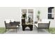 Stylish patio with comfortable seating and view of the home's open floor plan at 19575 Boulder Brook Ln, Westfield, IN 46074