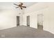 Expansive bedroom featuring neutral walls, carpet, and ensuite bathroom for added privacy at 2183 Glebe St, Carmel, IN 46032