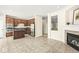 Modern kitchen with stainless steel appliances and dark wood cabinets at 2183 Glebe St, Carmel, IN 46032