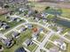 Scenic aerial view of a home in a residential neighborhood with tree-lined streets and well-manicured lawns at 2314 Angelina Way, Greenwood, IN 46143