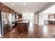 Gourmet kitchen with granite countertops, stainless steel appliances and open floor plan at 2314 Angelina Way, Greenwood, IN 46143
