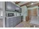 Kitchen features stainless appliances, granite countertops and ample cabinets at 3357 Saddle Club Rd, Greenwood, IN 46143