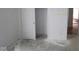 New bedroom with white walls, unfinished flooring, and closet at 4016 Bozeman Way, Bargersville, IN 46106