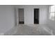 Bedroom with white walls, unfinished flooring, and an open closet at 4016 Bozeman Way, Bargersville, IN 46106