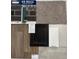 Sample design palette featuring brick, paint, flooring and hardware options at 4777 E Summerfield Dr, Camby, IN 46113