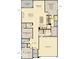 Detailed floor plan showcasing an open-concept layout with a kitchen, great room, bedrooms, and a covered patio at 5035 Astor Ct, McCordsville, IN 46055