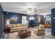 Inviting living room featuring comfortable furniture, stylish decor, and neutral color palette, creating a relaxing atmosphere at 5371 Lue Ann Ln, Mooresville, IN 46158