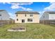 Backyard with wooden planters at 6075 Meadowview Dr, Whitestown, IN 46075