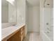 Bathroom vanity with bathtub at 6075 Meadowview Dr, Whitestown, IN 46075