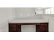 Desk or workspace with built-in desk and drawer space at 6075 Meadowview Dr, Whitestown, IN 46075