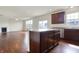 The kitchen opens up to the living room, creating a great space for entertaining at 6075 Meadowview Dr, Whitestown, IN 46075