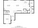 Detailed first-floor plan showcasing the layout of living room, dining area, kitchen, bedroom and office at 6345 Meadowview Dr, Whitestown, IN 46075