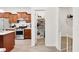Walk-in pantry with shelving for organized storage, conveniently located adjacent to the kitchen at 7517 Heben Dr, Indianapolis, IN 46113