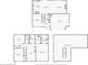 Detailed floor plans showcasing the home's layout on multiple levels, including bedrooms, bathrooms, and basement at 9723 Violet Cir, Indianapolis, IN 46239