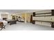 Finished basement featuring a pool table, fitness equipment, and workstation at 9931 Woodlands Dr, Fishers, IN 46037
