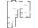 First floor layout showcasing the living room, dining area, kitchen, foyer, and laundry room at 10453 Apple Creek Dr, Indianapolis, IN 46235