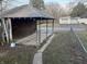 View of the detached garage in the backyard at 1124 Victory Ct, Anderson, IN 46016